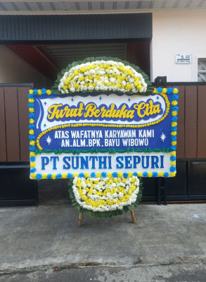 Papan Bunga Duka di Rajeg