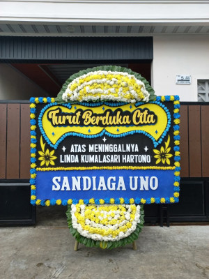 Papan Bunga Duka di Rajeg